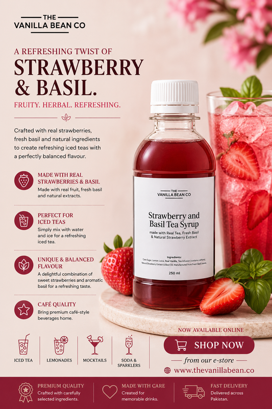 Strawberry and Basil Tea Syrup