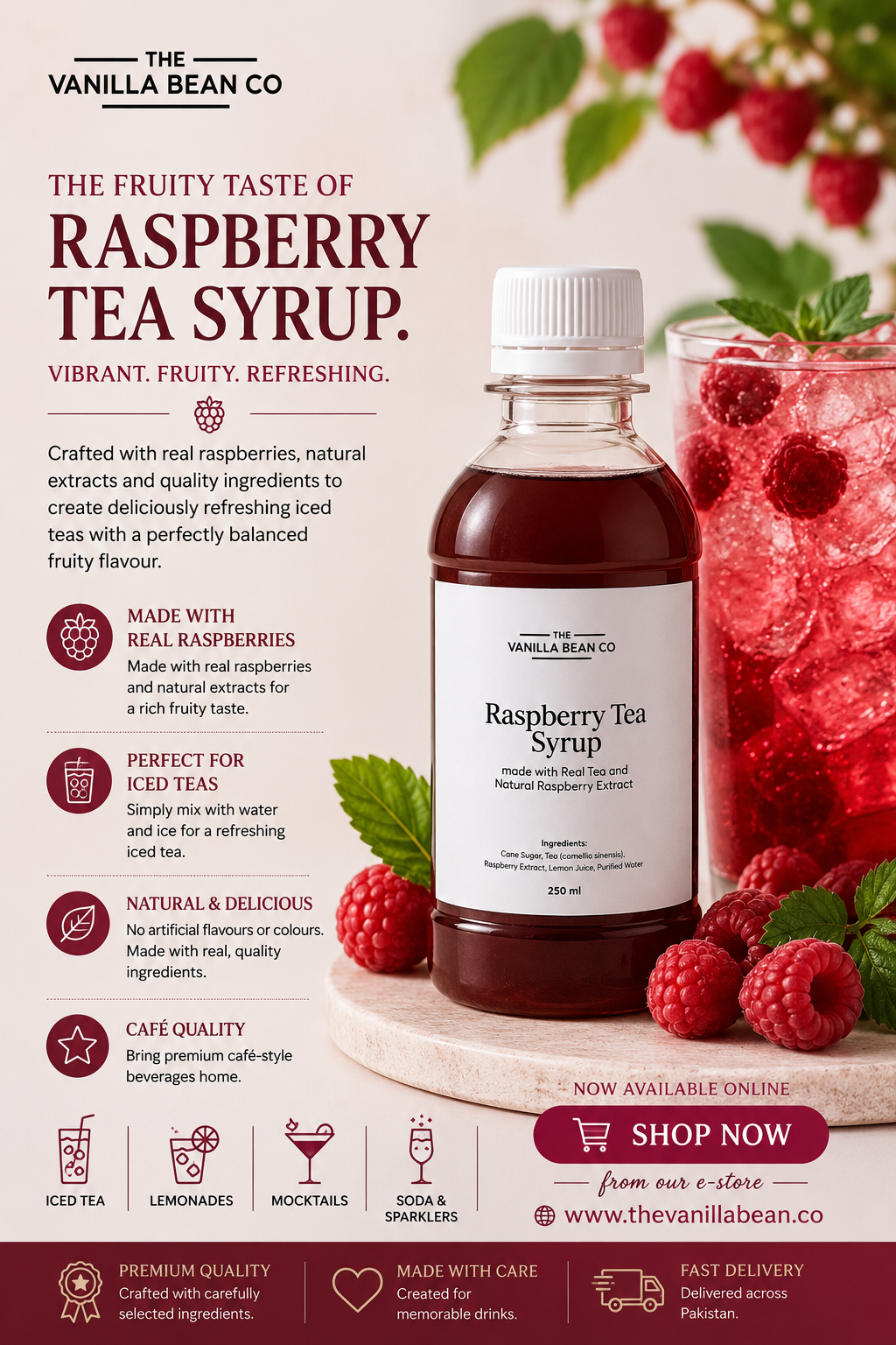 Raspberry Tea Syrup