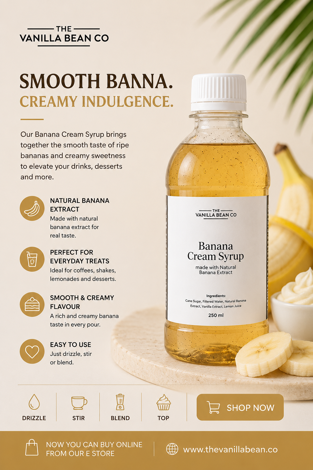 Banana Cream Syrup